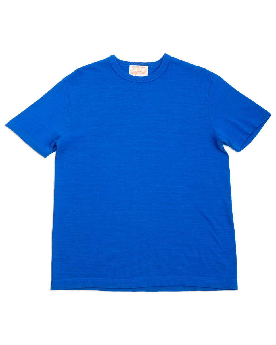 Standard & Strange Wakayama Special Loopwheel Tee - Klein Blue - Standard & Strange