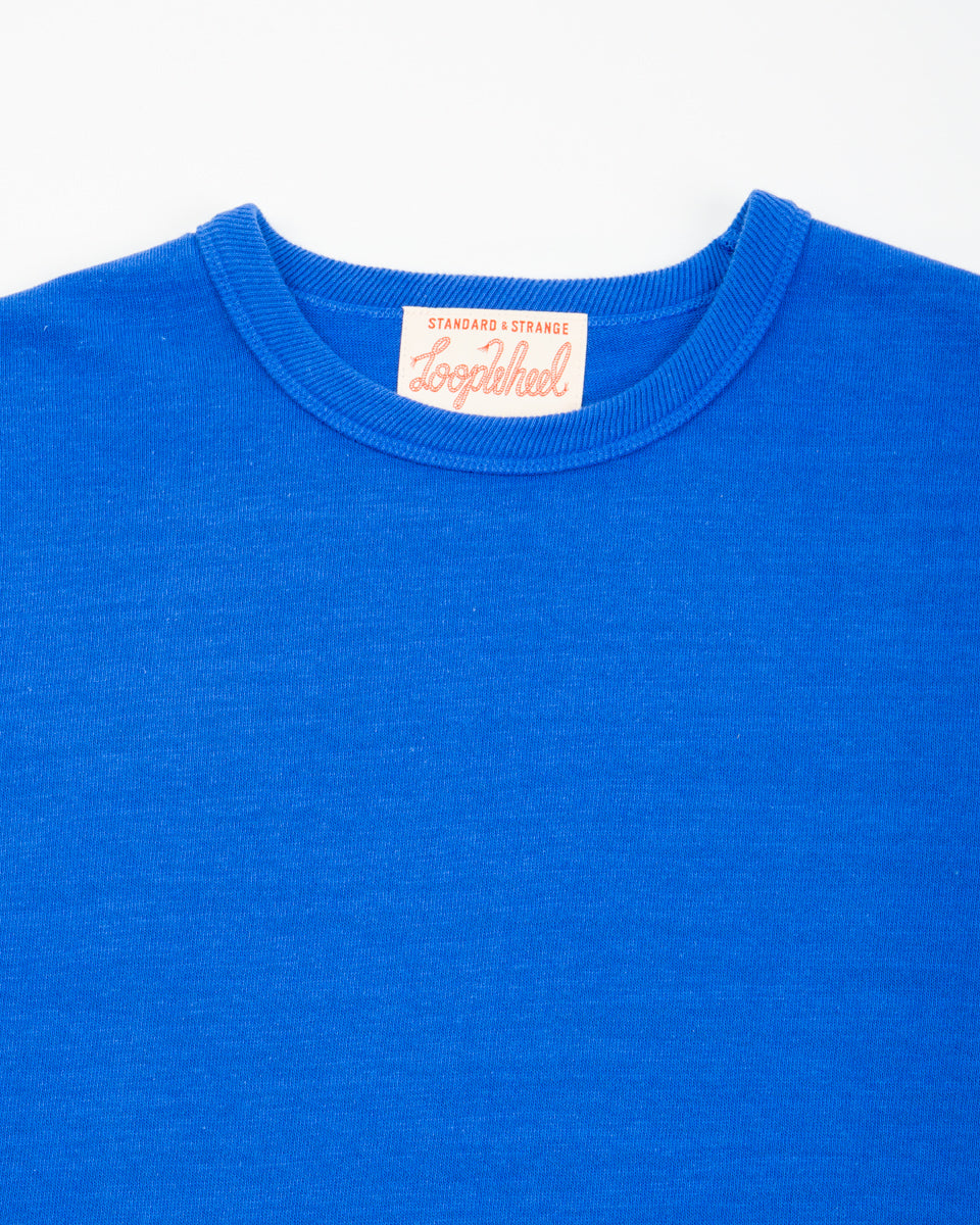 Standard & Strange Wakayama Special Loopwheel Tee - Klein Blue - Standard & Strange