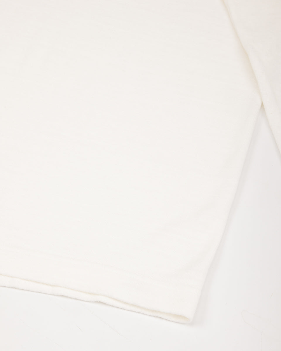 Standard & Strange Wakayama Special Loopwheel L/S Tee - Cream - Standard & Strange