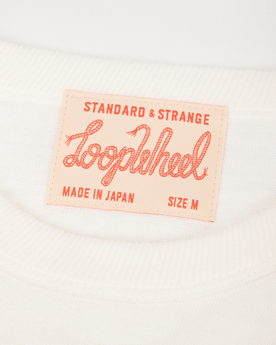 Standard & Strange Wakayama Special Loopwheel L/S Tee - Cream - Standard & Strange