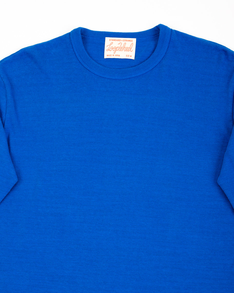 Standard & Strange Wakayama Special Loopwheel L/S Tee - Klein Blue - Standard & Strange