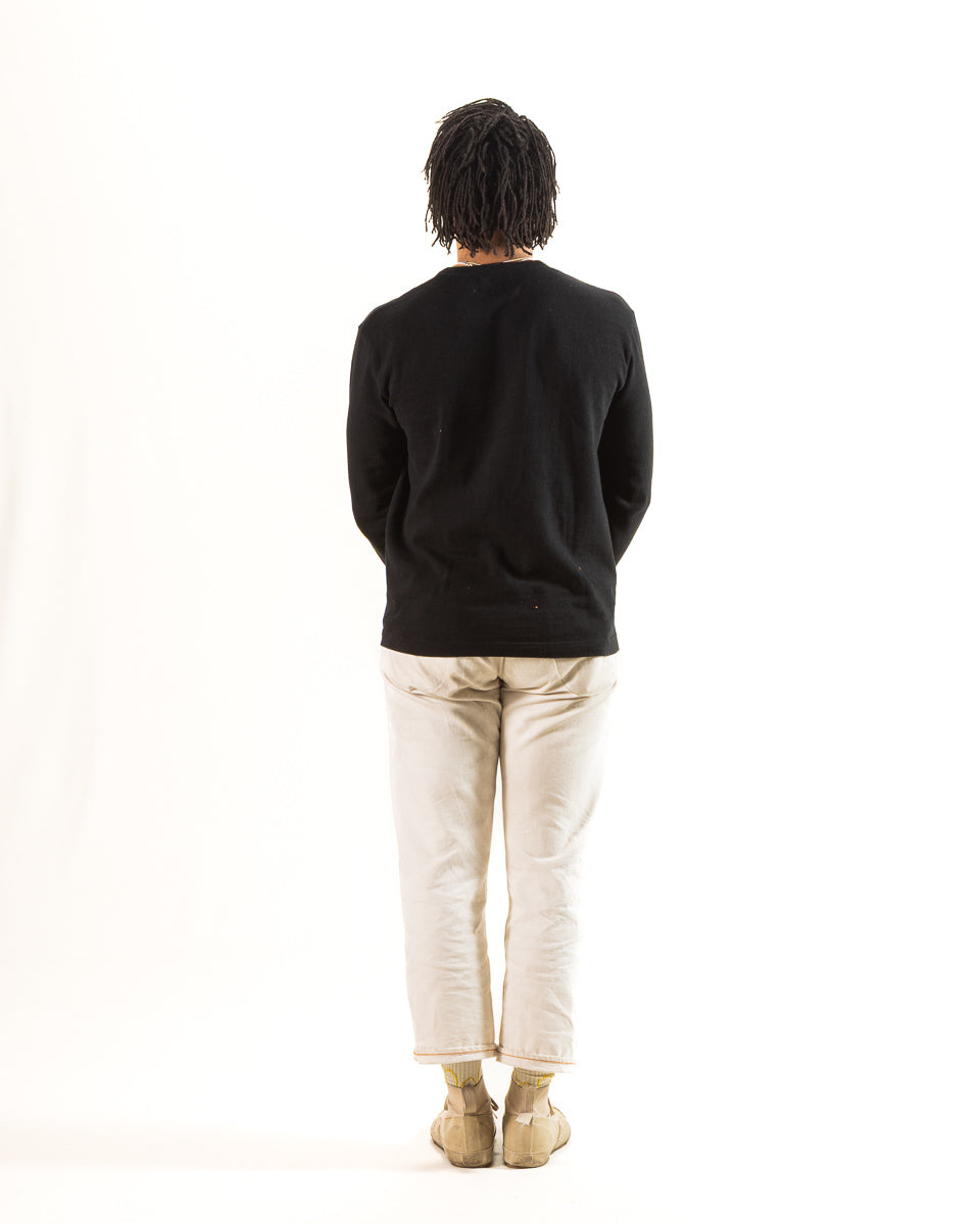 Standard & Strange Wakayama Special Loopwheel L/S Tee - Black - Standard & Strange