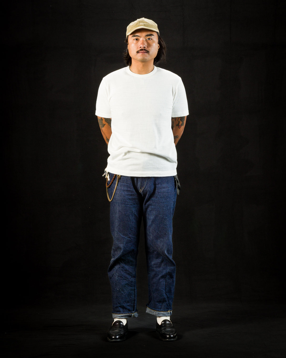 Standard & Strange Wakayama Special Loopwheel Tee - Cream - Standard & Strange