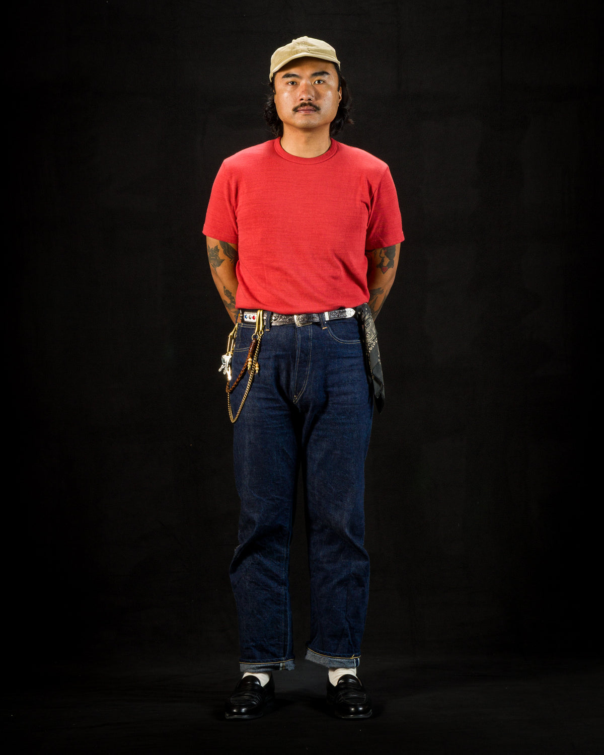Standard & Strange Wakayama Special Loopwheel Tee - Tomato Red - Standard & Strange