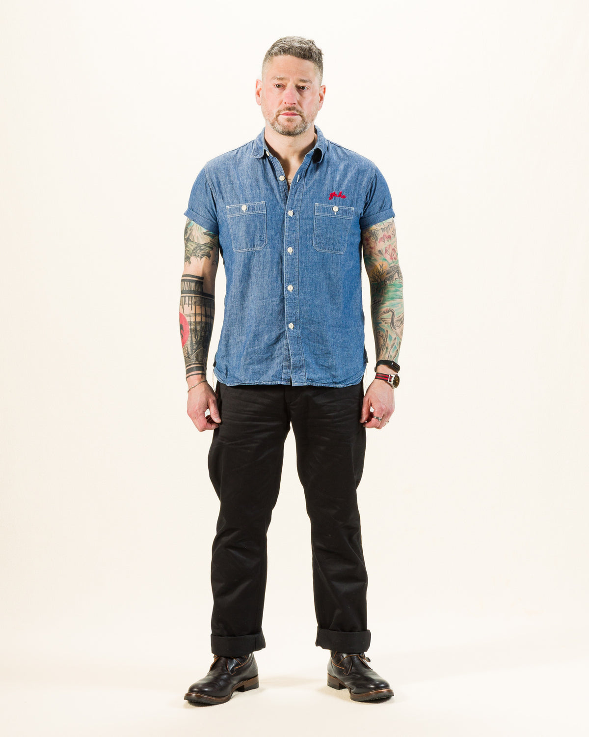 The Real McCoy's Blue Seal Chinos - Black - Standard & Strange