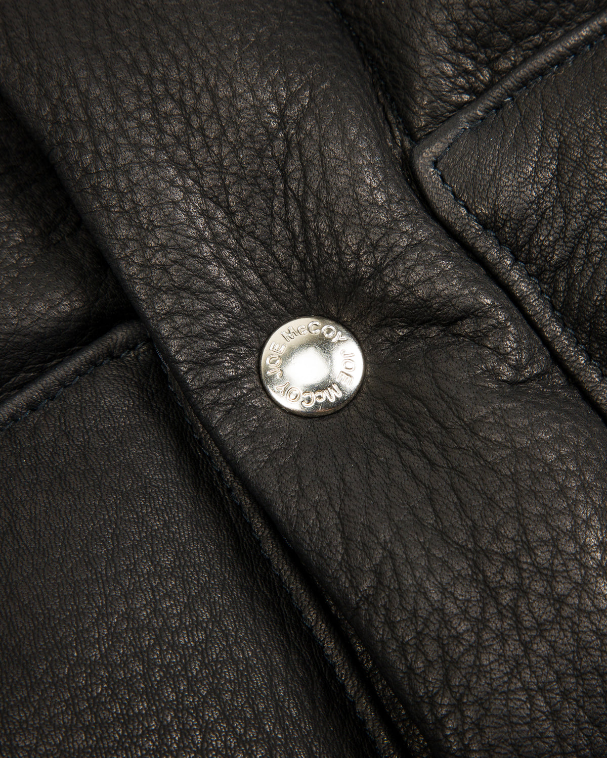 The Real McCoy's Deerskin Down Vest (221 Model) - Black - Standard & Strange