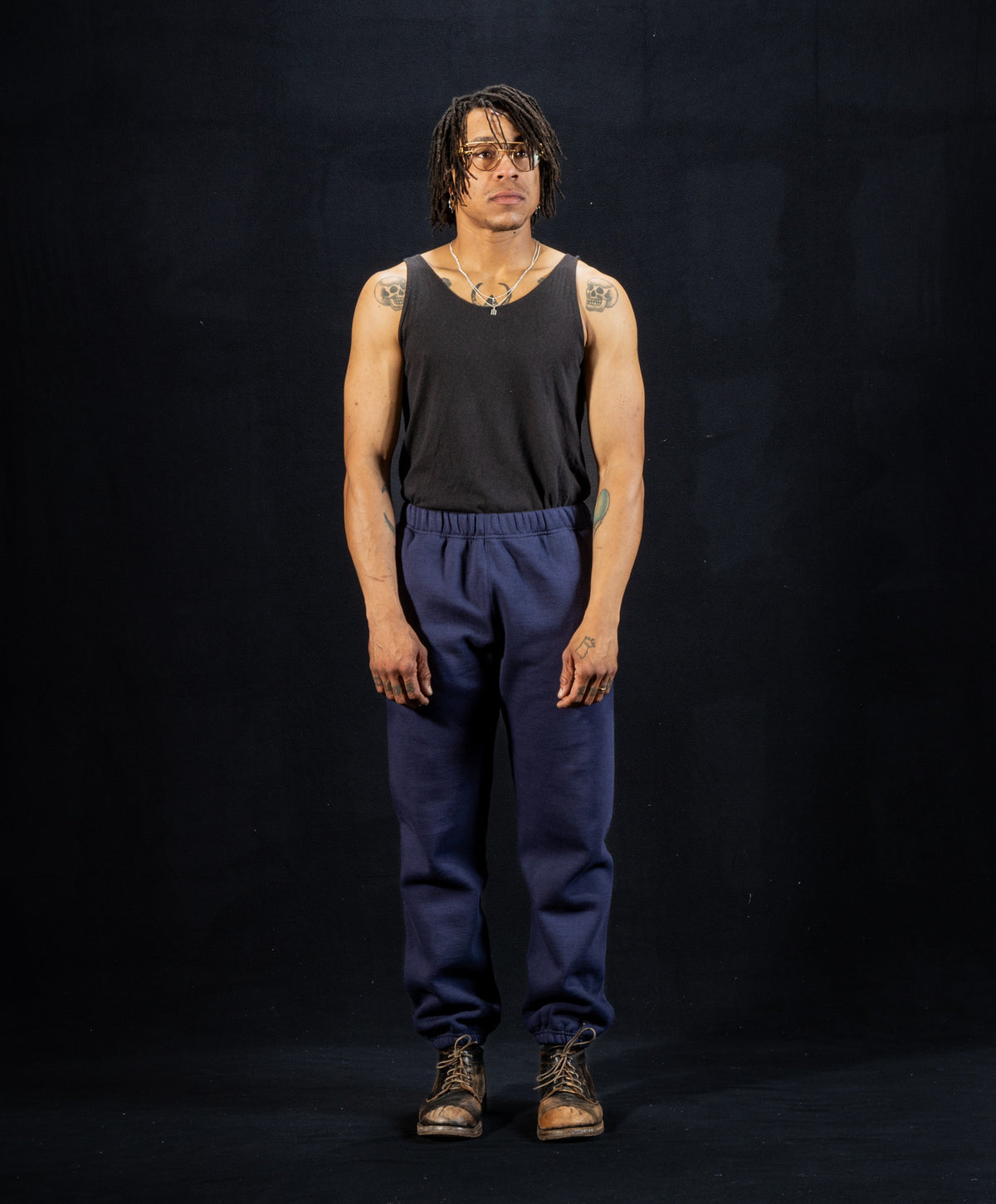 The Real McCoy's 10 oz. Loopwheel Sweatpants - Navy - Standard & Strange