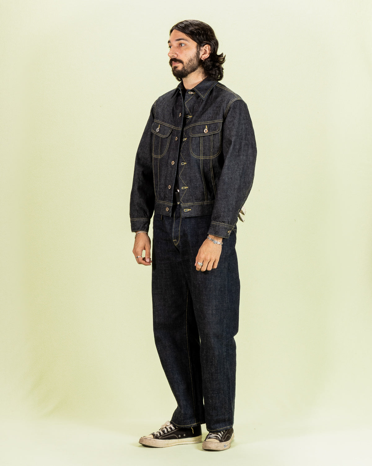 Trophy Clothing Lot.2405 Riders Jacket - Indigo Left Hand Denim - Standard & Strange