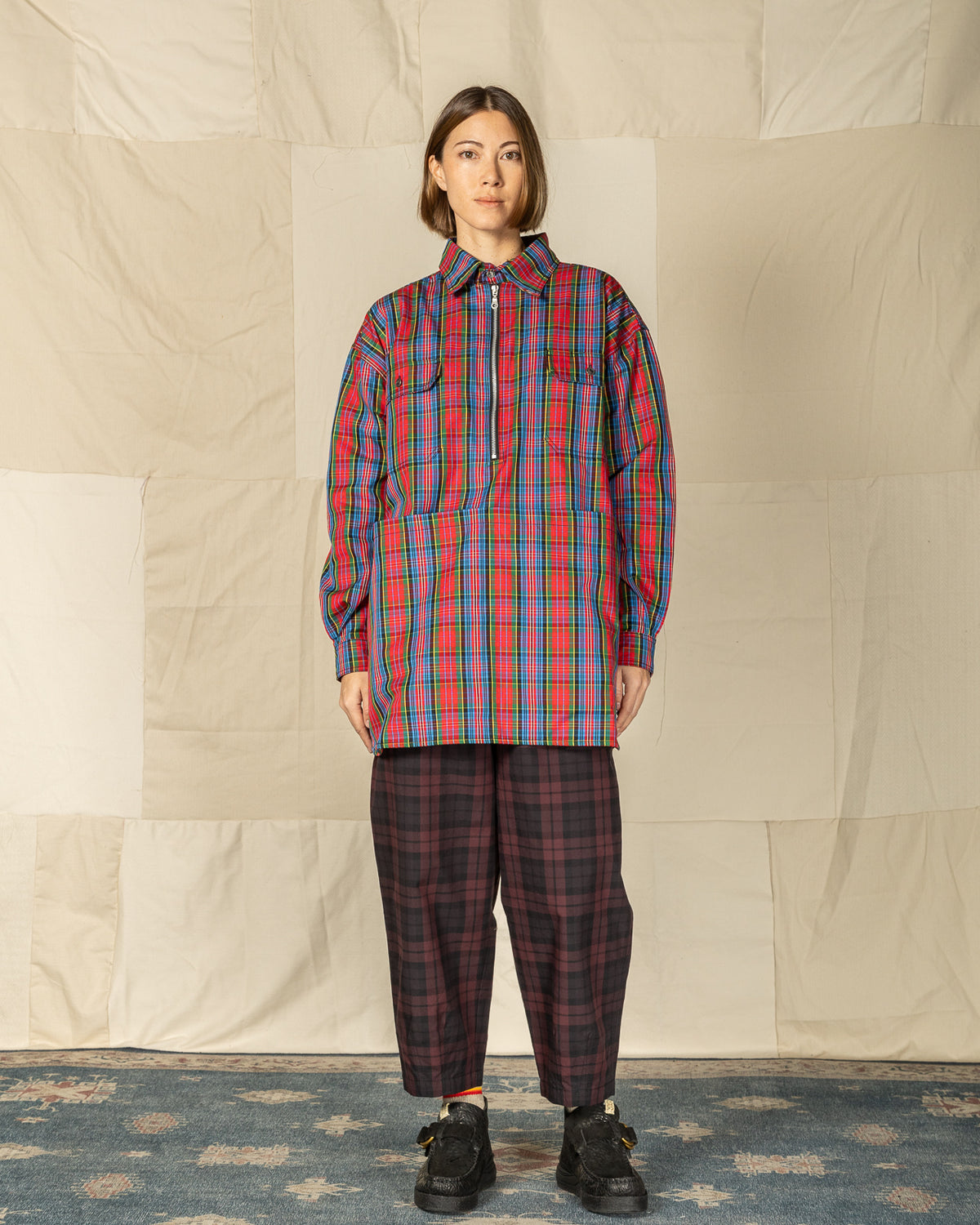 W'Menswear Mechanical Aid Shirt - Red Check - Standard & Strange