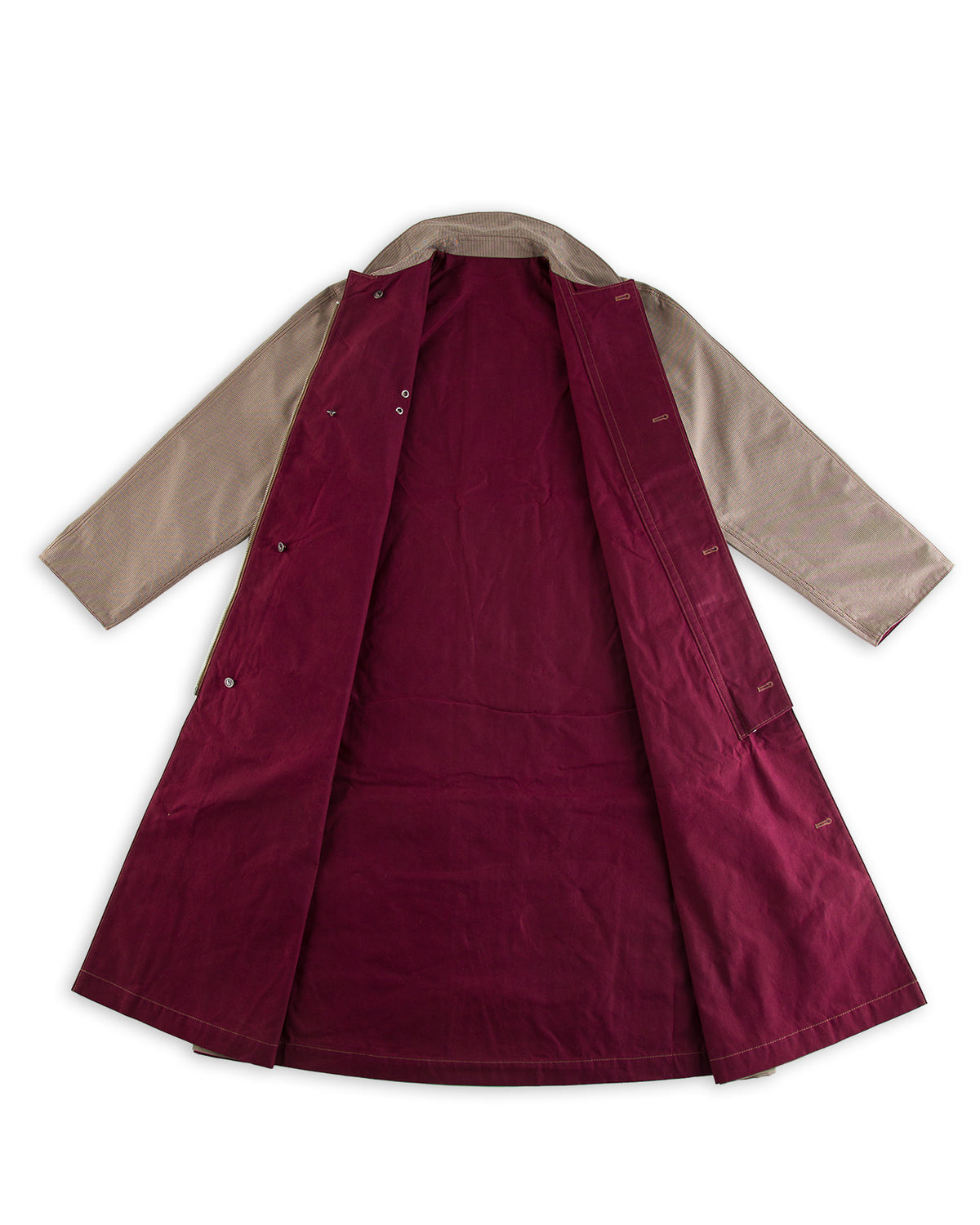 W'Menswear Reversible Cycling Trench - Burgundy - Standard & Strange