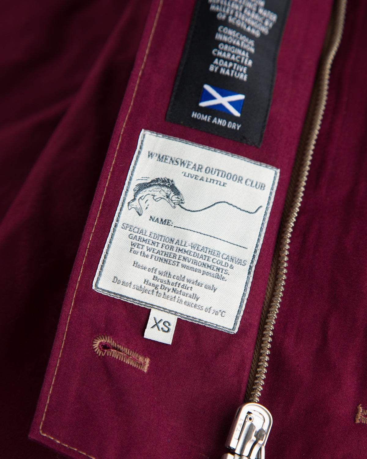 W'Menswear Reversible Cycling Trench - Burgundy - Standard & Strange