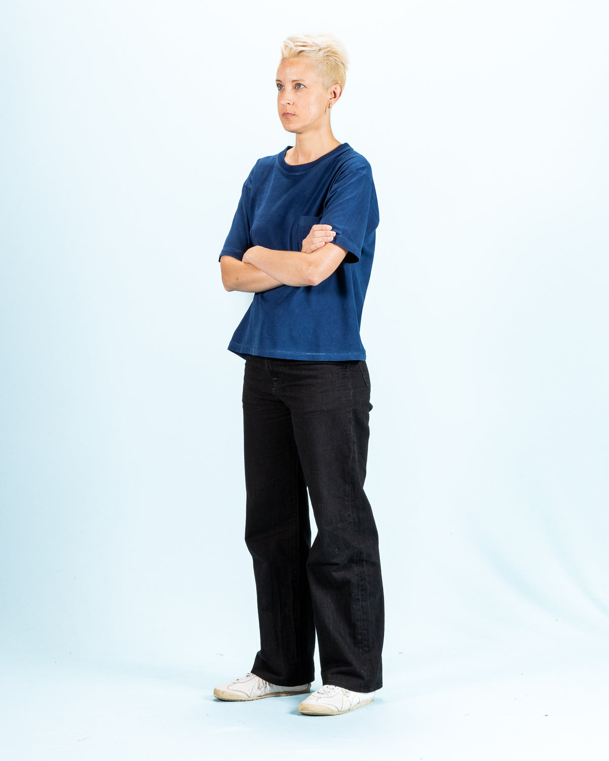 W'Menswear Bowl Tee - Indigo - Standard & Strange