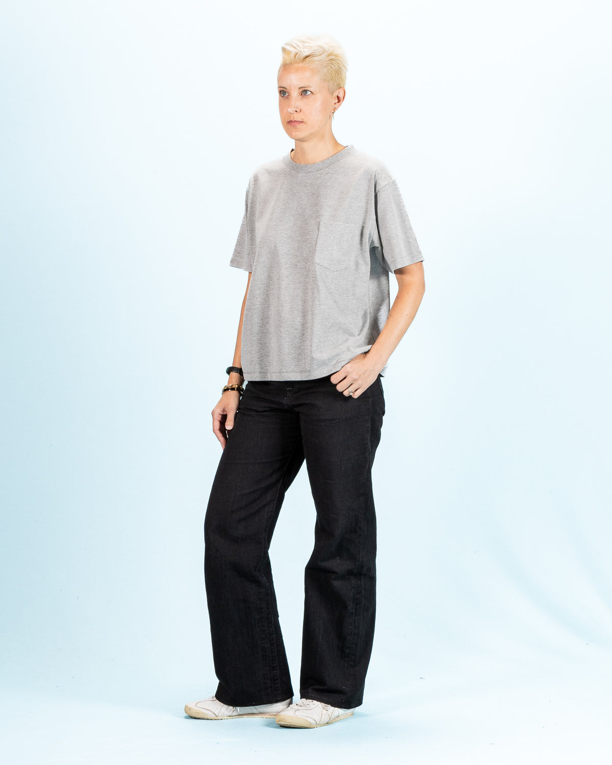 W'Menswear Bowl Tee - Light Grey - Standard & Strange