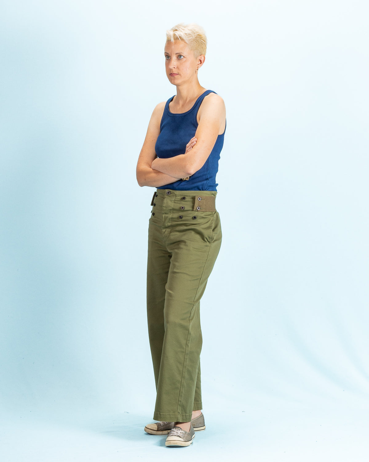 W'Menswear Drill Tank - Indigo - Standard & Strange