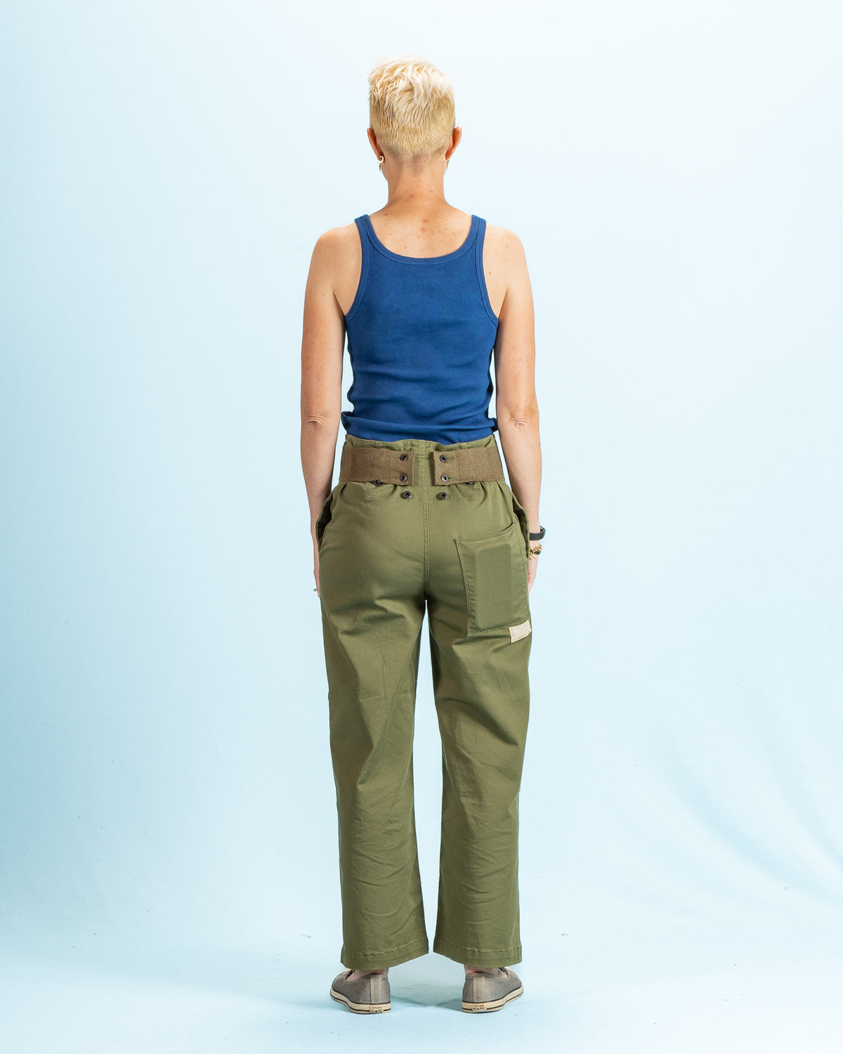W'Menswear Drill Tank - Indigo - Standard & Strange