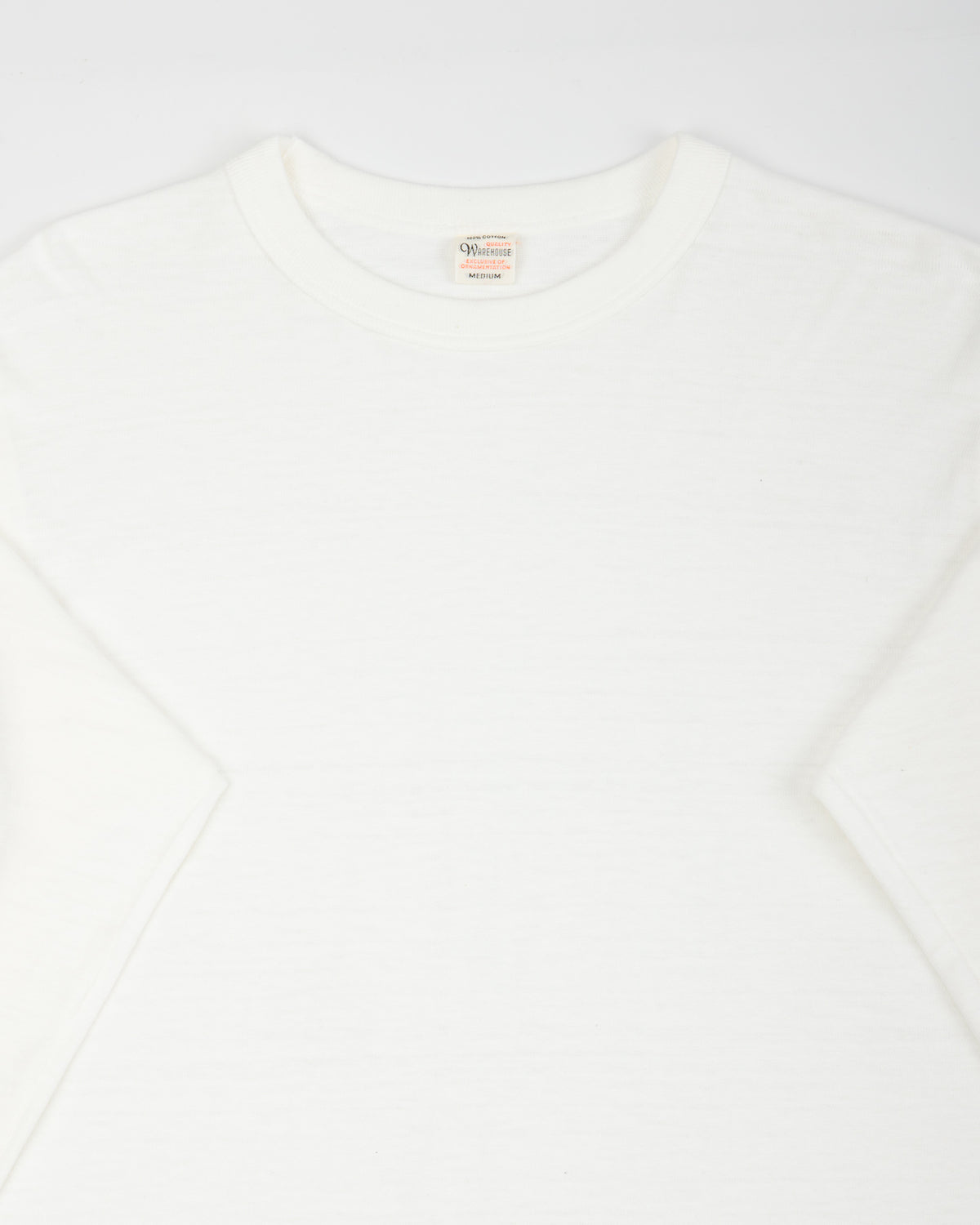 Warehouse Long Sleeve Crew Neck Tee - Off White - Standard & Strange