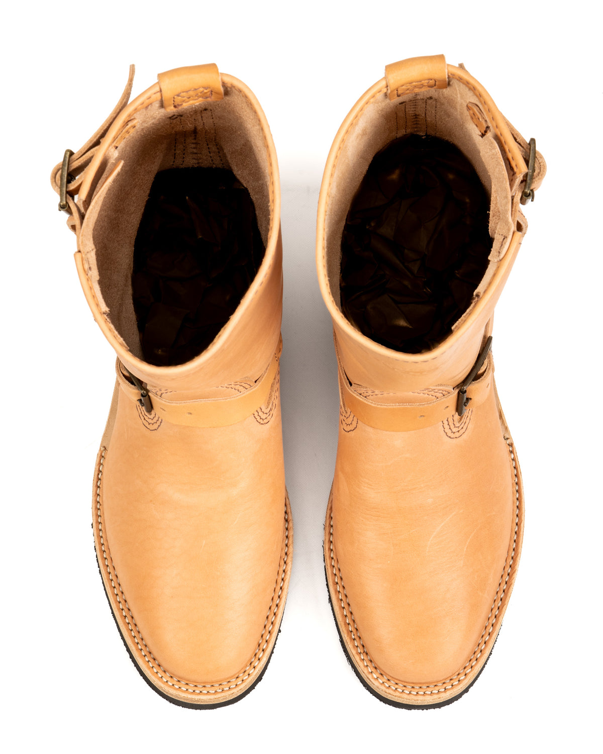 Wesco S&S x Wesco Van Cleef III Veg Tan Engineer Boot - Standard & Strange