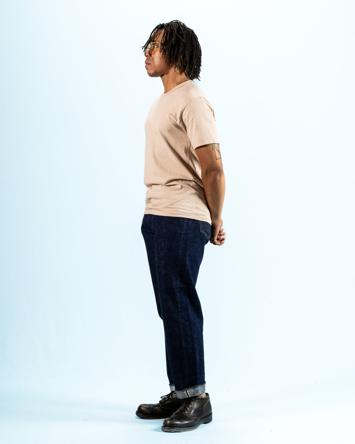 Wonder Looper Foxfibre® Tsuriami Crewneck T-shirt - Coyote 15 - Standard & Strange