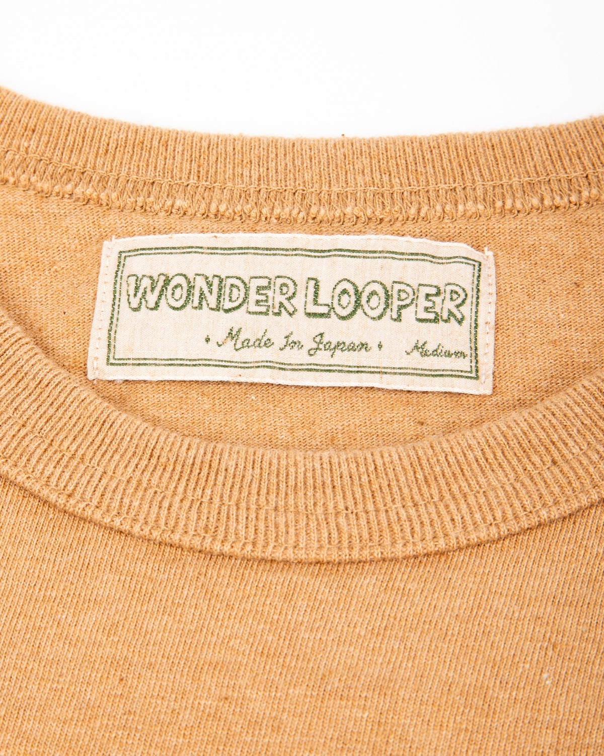 Wonder Looper Foxfibre® Tsuriami Crewneck T-shirt - Coyote 70 - Standard & Strange