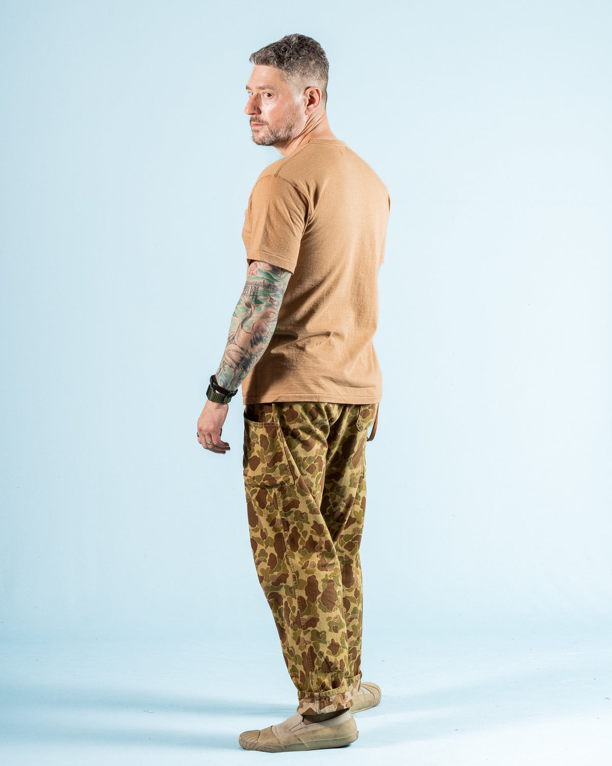 Wonder Looper Foxfibre® Tsuriami Crewneck T-shirt - Coyote 70 - Standard & Strange