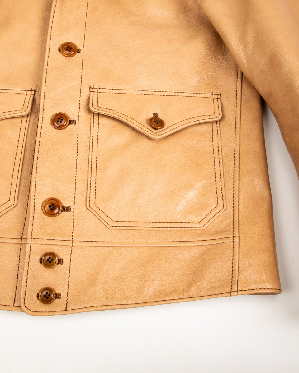 Y'2 Leather Kakishibu Persimmon Tanned Horsehide Cossack Jacket (KB-162) - Standard & Strange