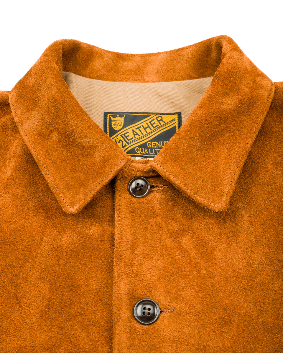 Y'2 Leather Steer Roughout Civilian Model A-1 (TB-149) - Camel - Standard & Strange