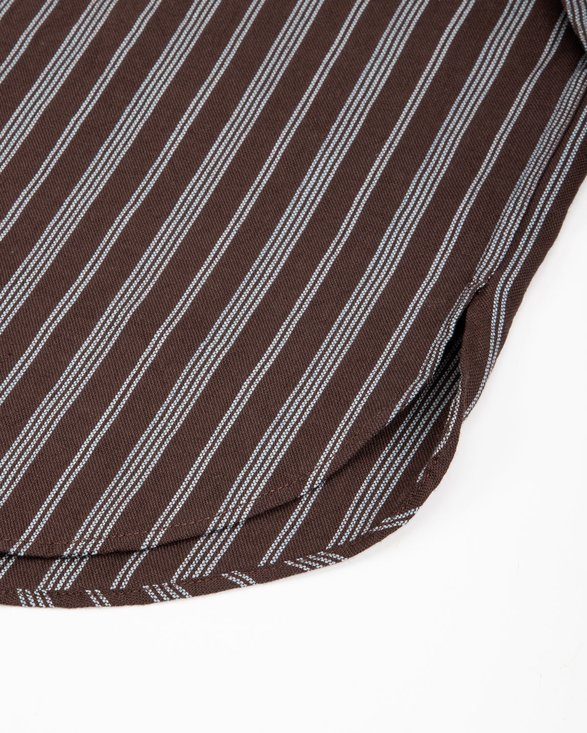Indi + Ash Brook L/S Shirt - Handwoven Plum/Indigo Kala Cotton Variegated Stripe - Standard & Strange