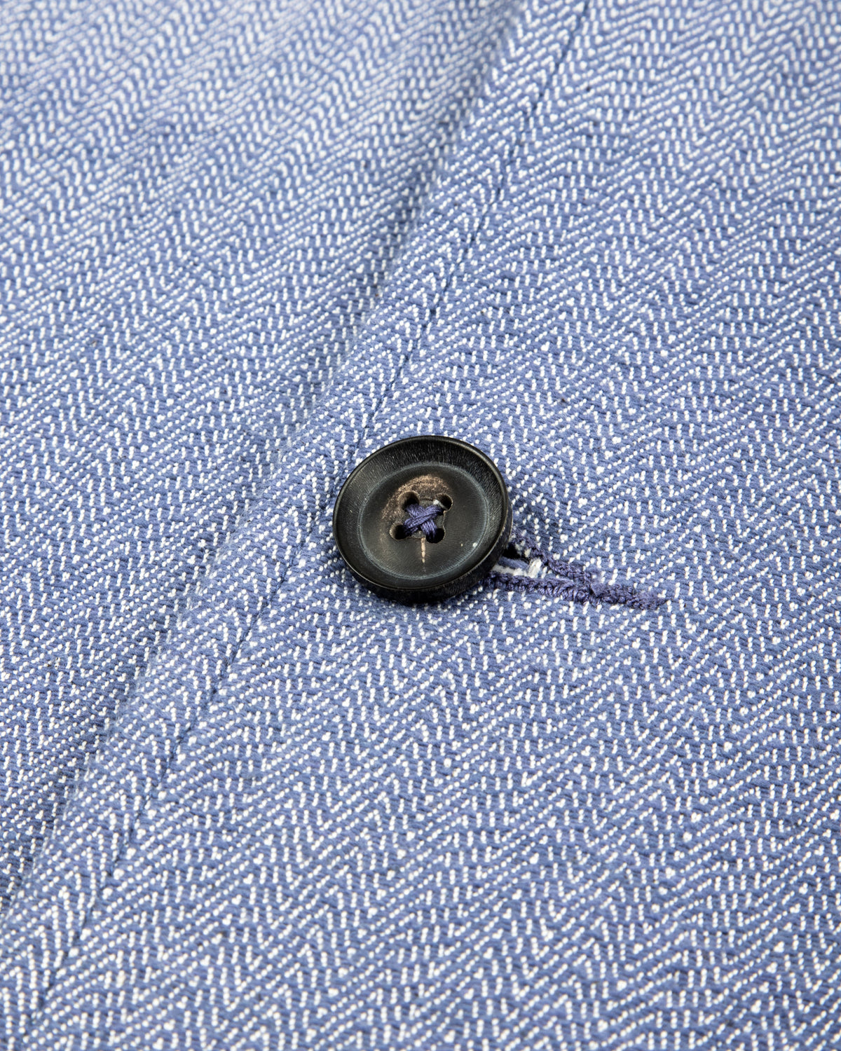 Indi + Ash Study Jacket - Handwoven French Blue/Indigo Military Herringbone - Standard & Strange