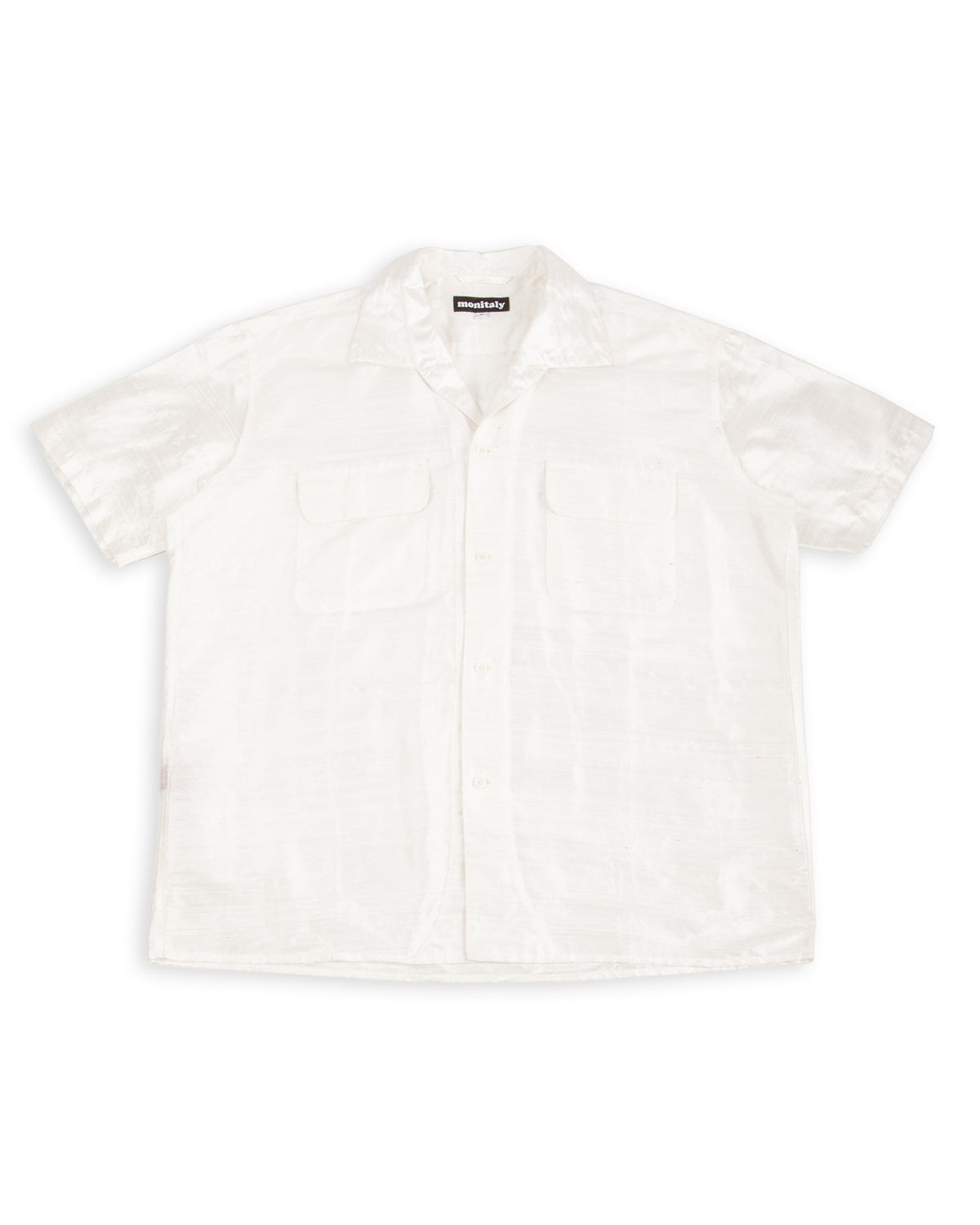 Monitaly 50's Milano Shirt - White Dupion Silk - Standard & Strange