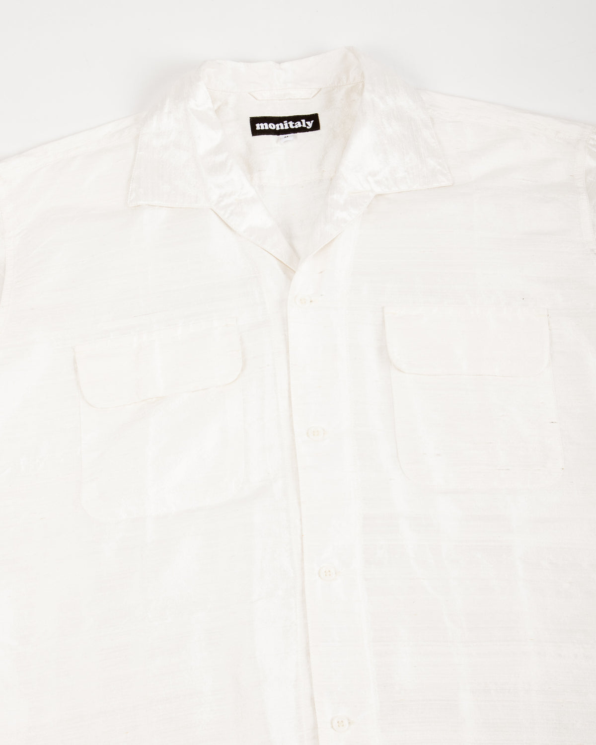 Monitaly 50's Milano Shirt - White Dupion Silk - Standard & Strange