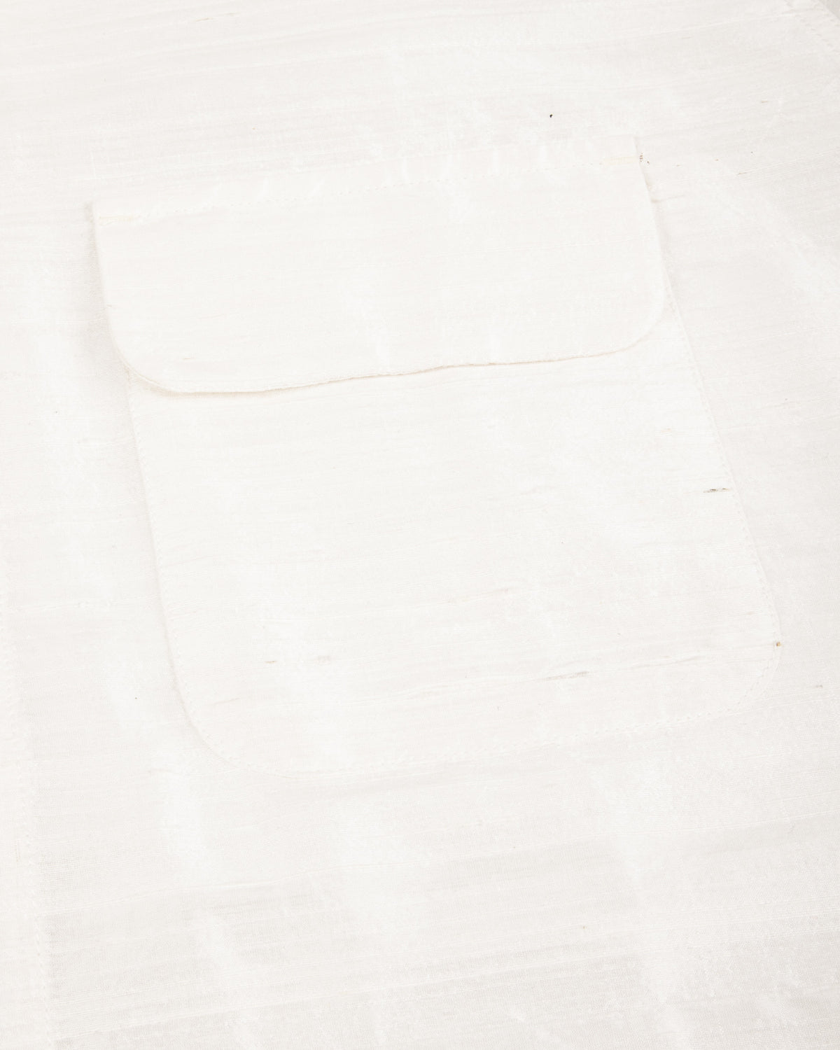 Monitaly 50's Milano Shirt - White Dupion Silk - Standard & Strange