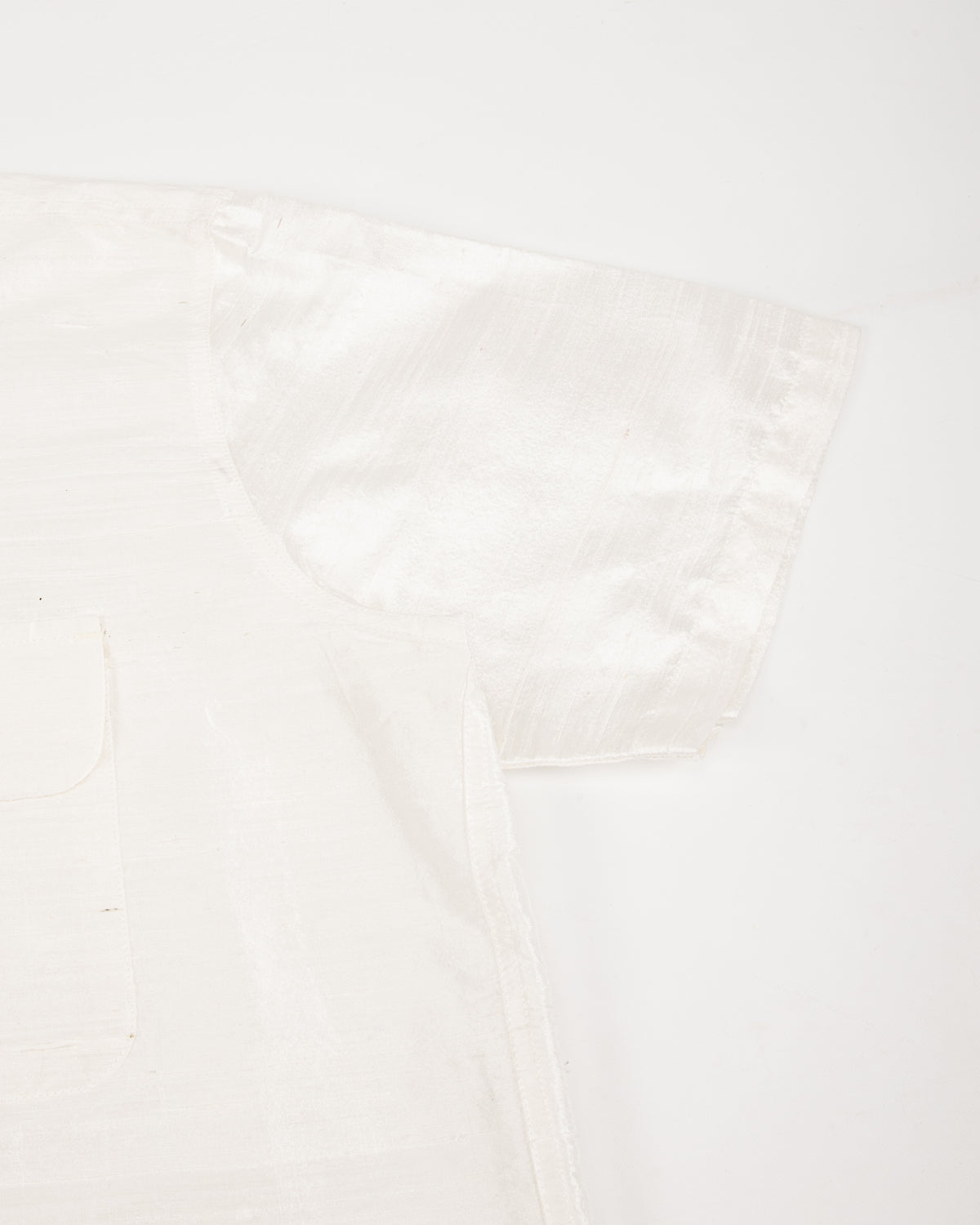 Monitaly 50's Milano Shirt - White Dupion Silk - Standard & Strange