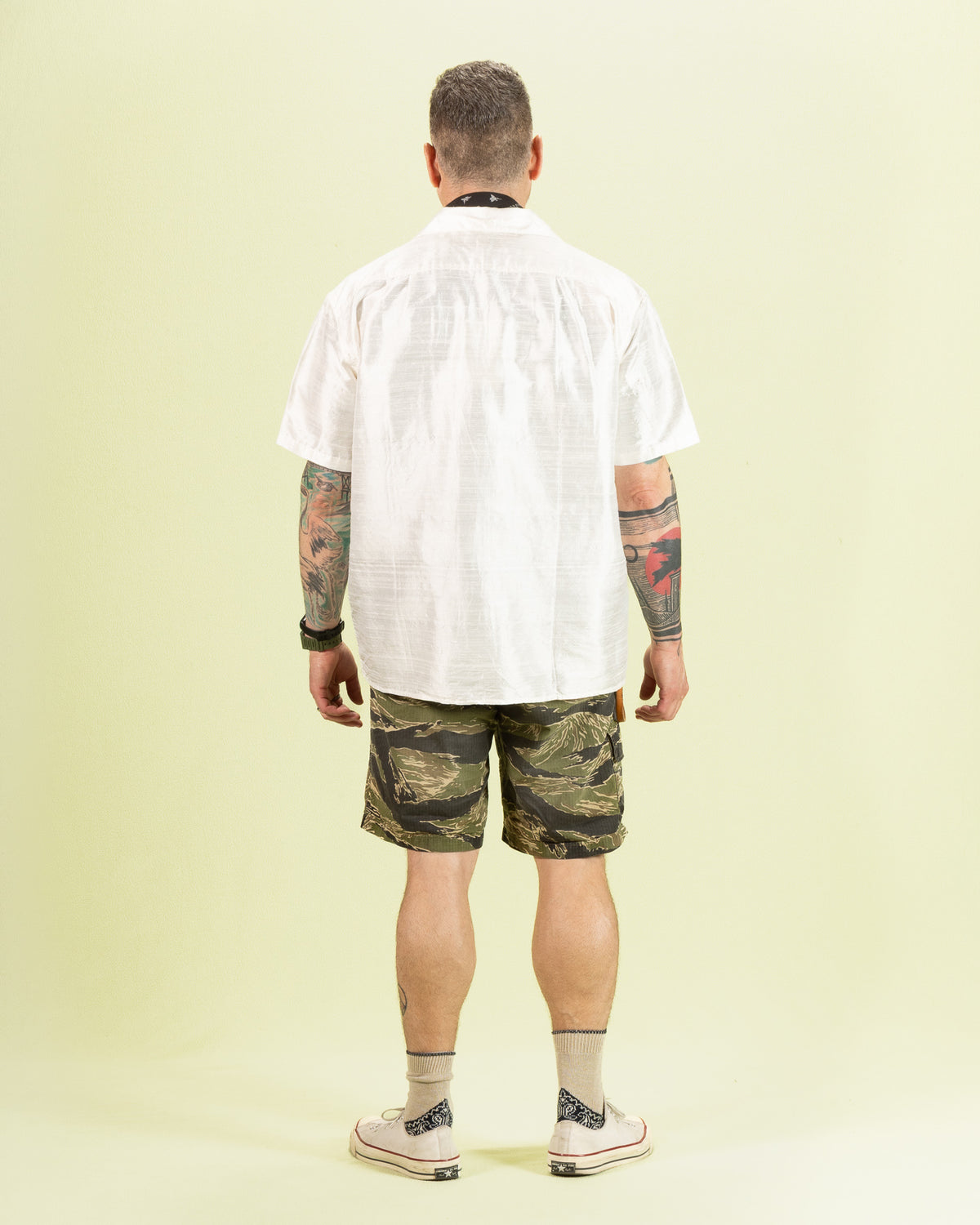 Monitaly 50's Milano Shirt - White Dupion Silk - Standard & Strange