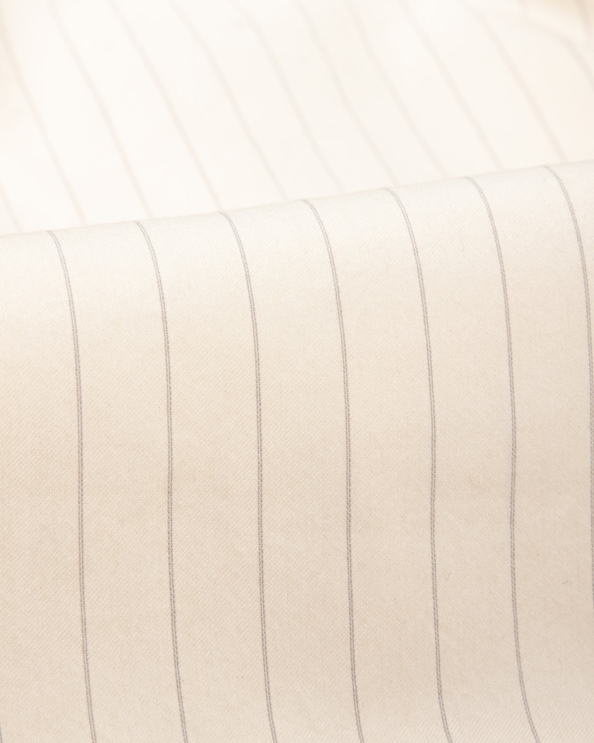 MotivMfg Authentic Fit BD Shirt - Ivory Striped Cotton/Silk Twill - Standard & Strange