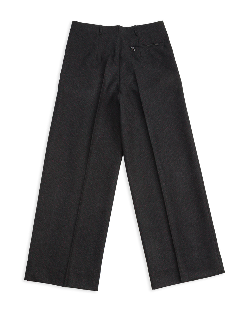 MotivMfg Mono Trousers - Red Rain Charcoal "Redpath" Flannel - Standard & Strange