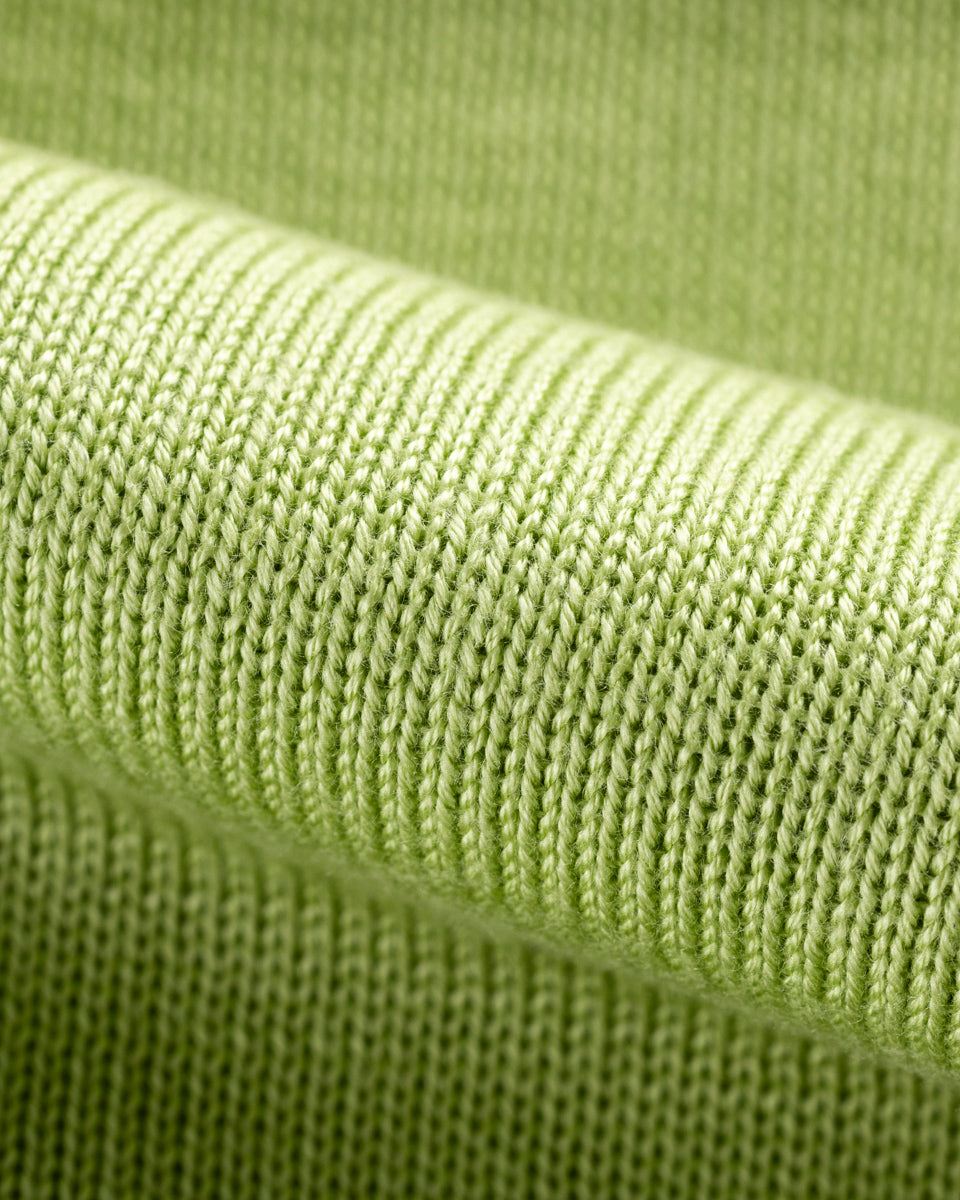 Olde H & Daughter Silk Plain Stitch V Neck Cardigan - Pistachio 10 - Standard & Strange