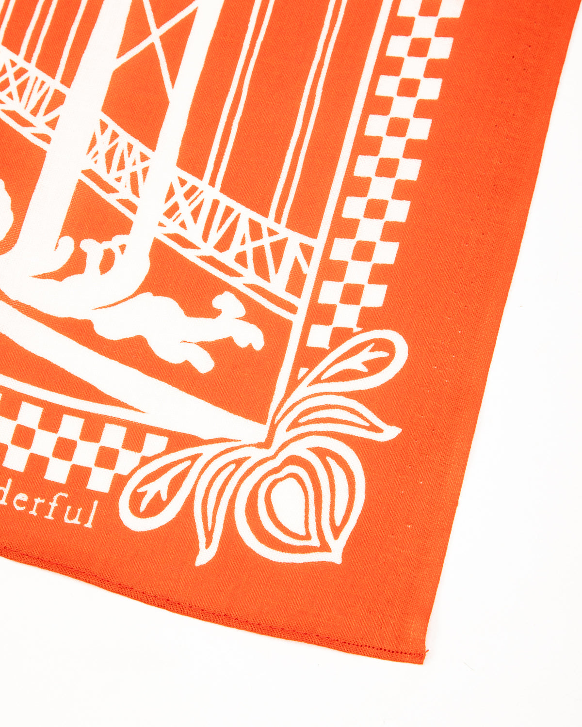 Omoto Denim Reveal Kojima Bandanna - Orange - Standard & Strange