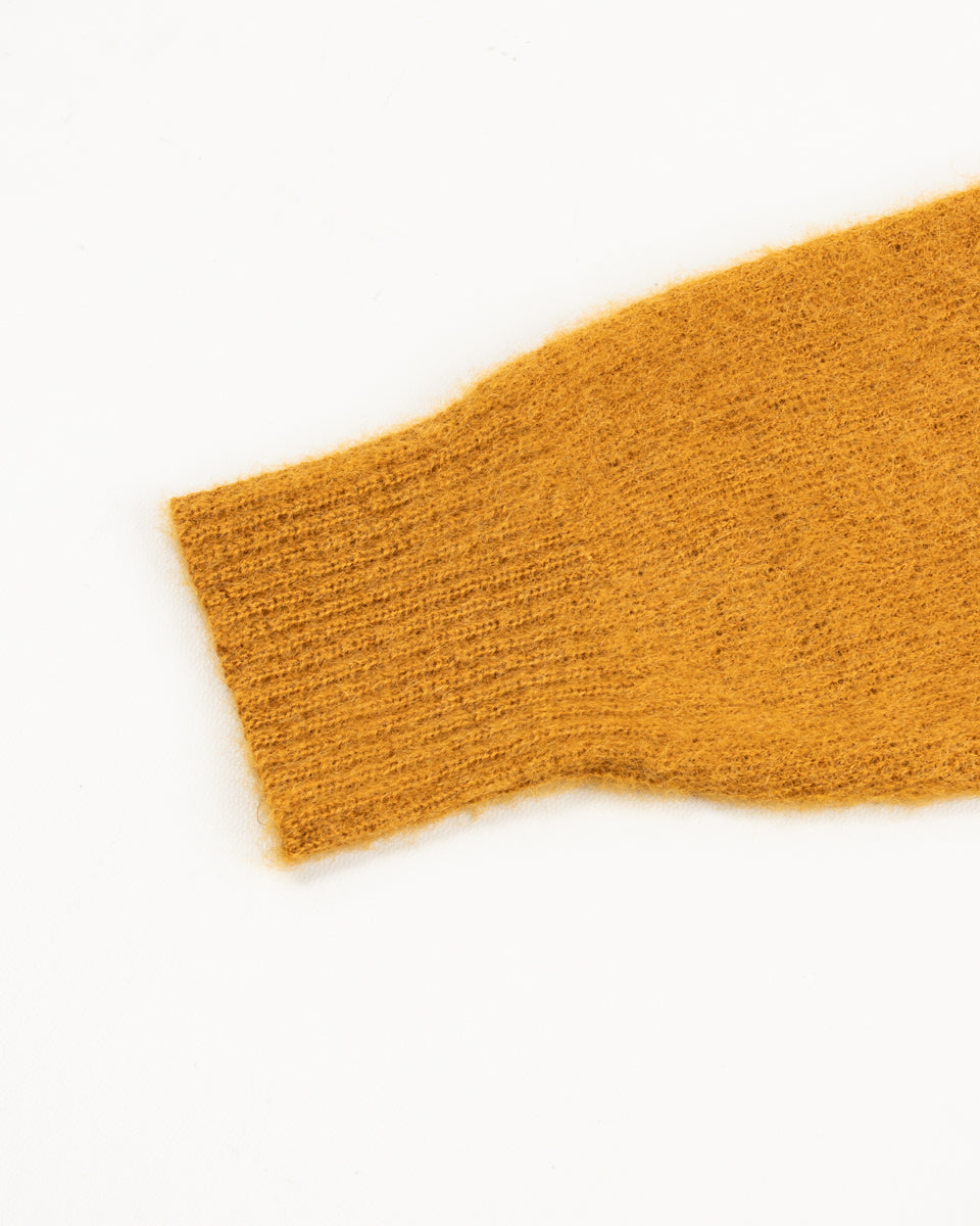 The Real McCoy's Joe McCoy Mohair V-Neck Sweater - Mustard - Standard & Strange