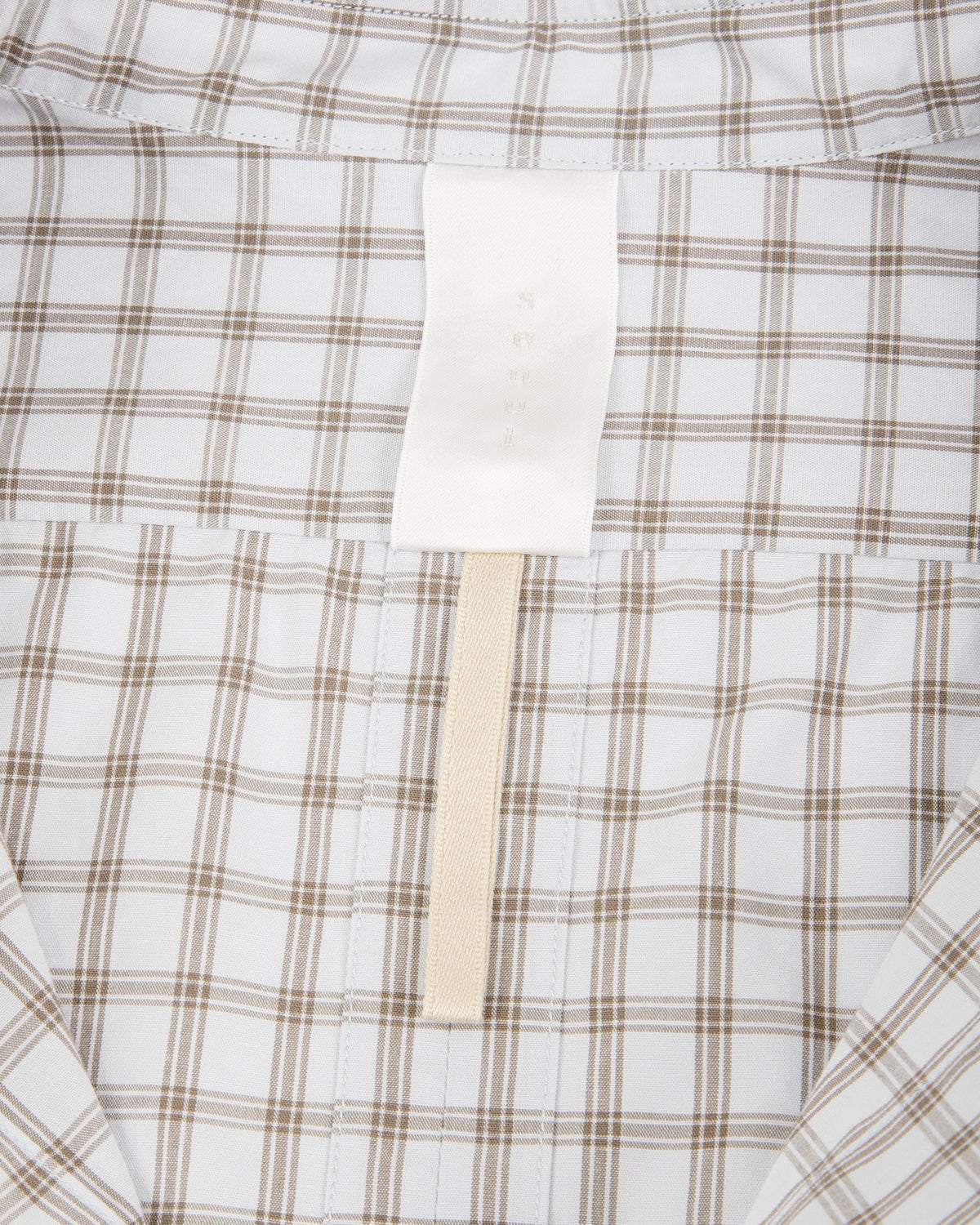 Senui Sally Side Slit Shirt - Green/Gray OG Typewriter Check 38/OS - Standard & Strange