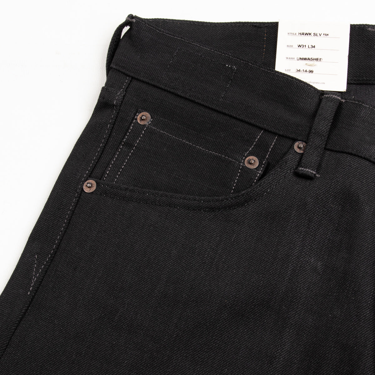 Indigofera Hawk Bootcut Fit - 14oz Gunpowder Black Selvedge - Standard & Strange