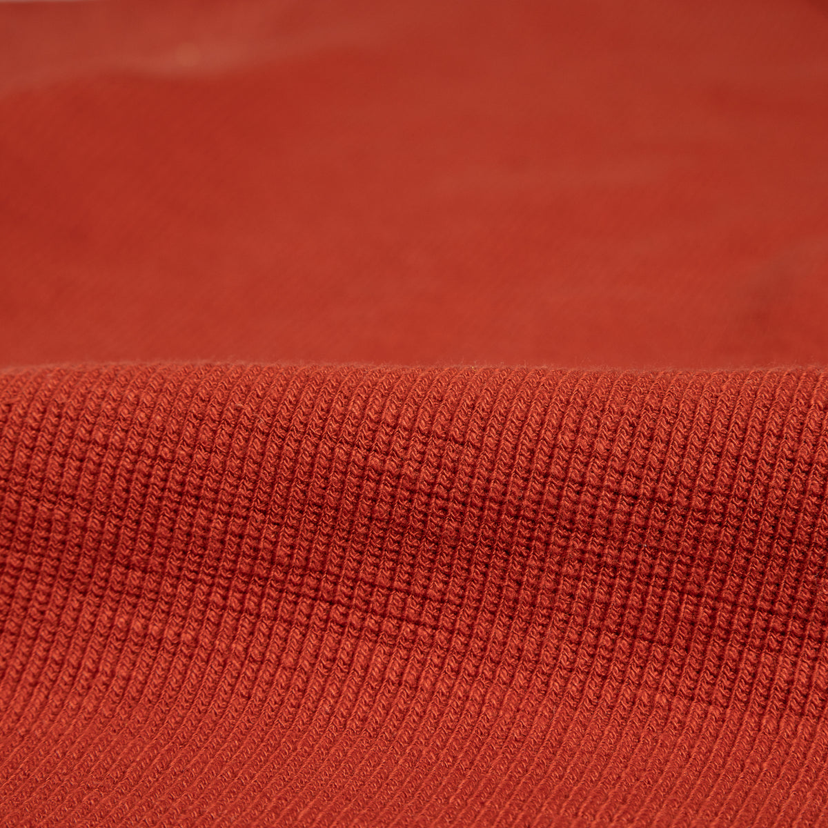 The Real McCoy's Western Cardigan Stitch Henley Shirt - Brick Red - Standard & Strange