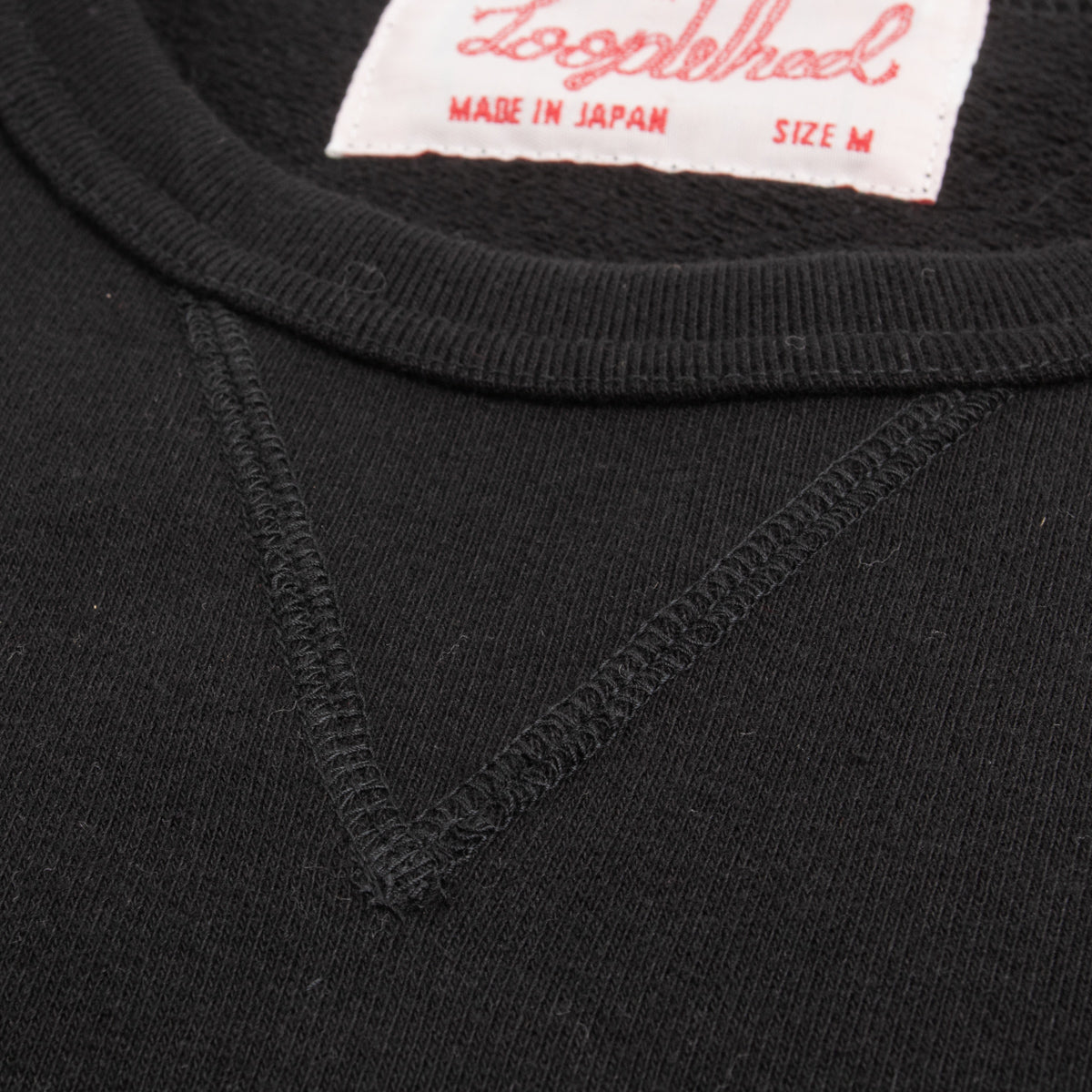 Standard & Strange Wakayama Special Loopwheel Raglan Crewneck Sweatshirt - Black - Standard & Strange