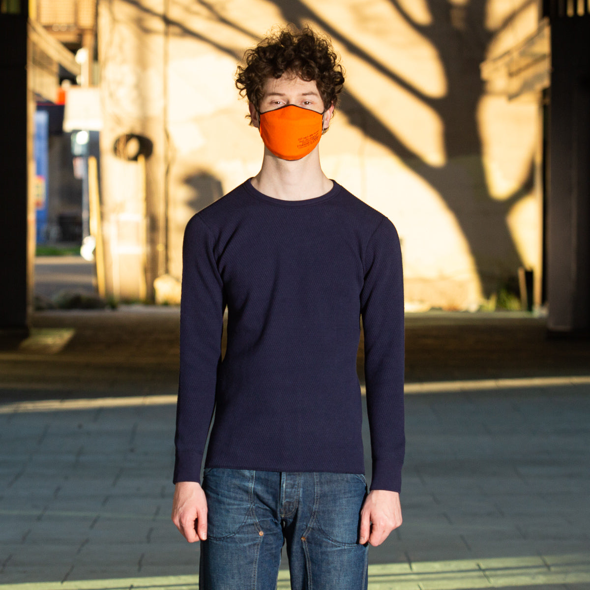 The Real McCoy's Military Thermal Shirt - Navy - Standard & Strange