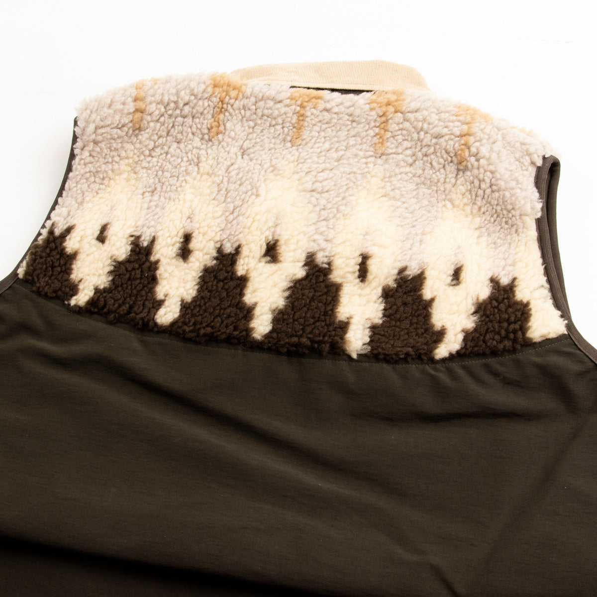 Kapital 60/40 Cloth x BOA Fleece NORDIC Vest - Brown - Standard & Strange