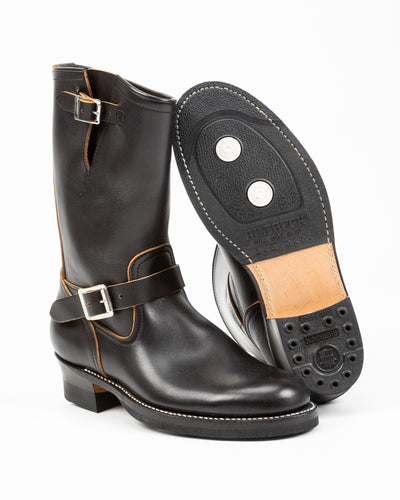 Attractions Engineer Boots - Black Heavyweight Kipskin - Standard & Strange