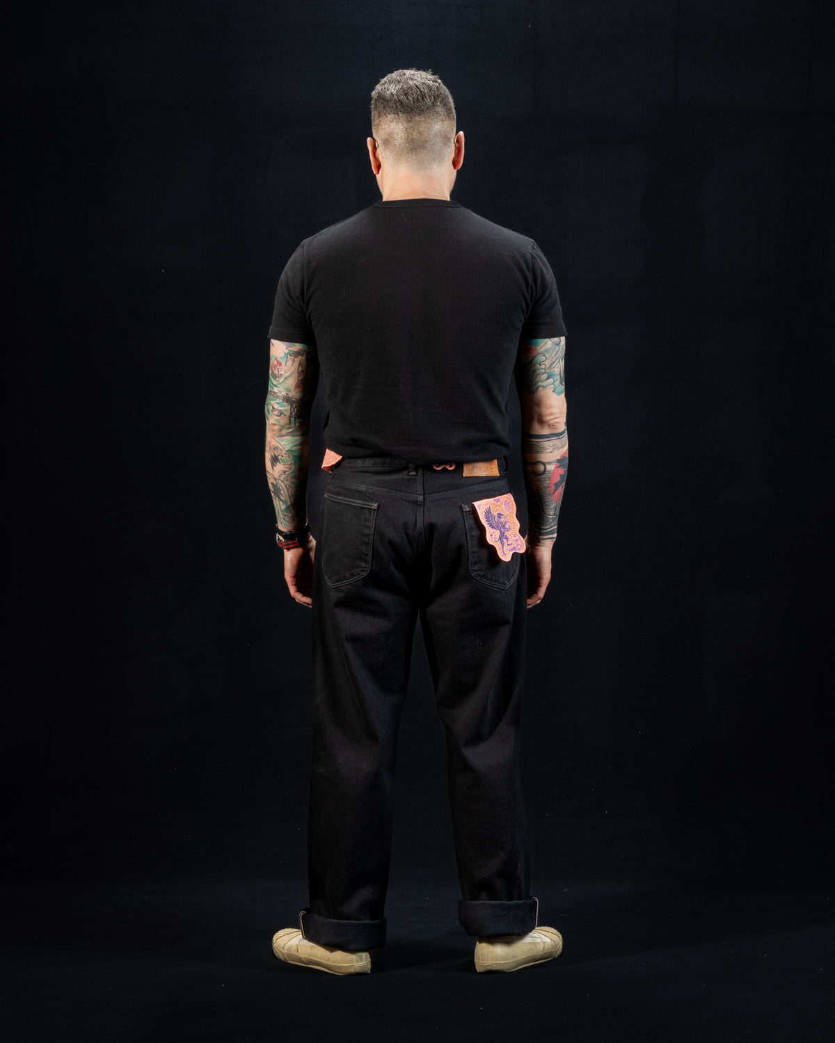 Indigofera Duke Wide Fit - 14.5 oz Soaked Gunpowder Denim - Standard & Strange