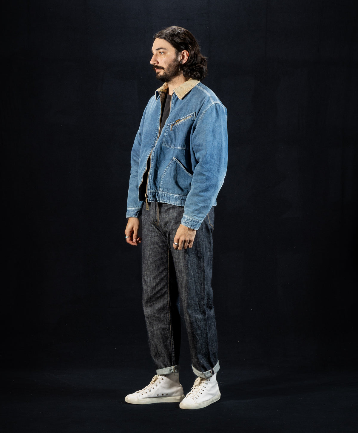Kapital 11.5oz Denim BONE Lining Reversible ZIP-UP Work JKT - PRO - Standard & Strange