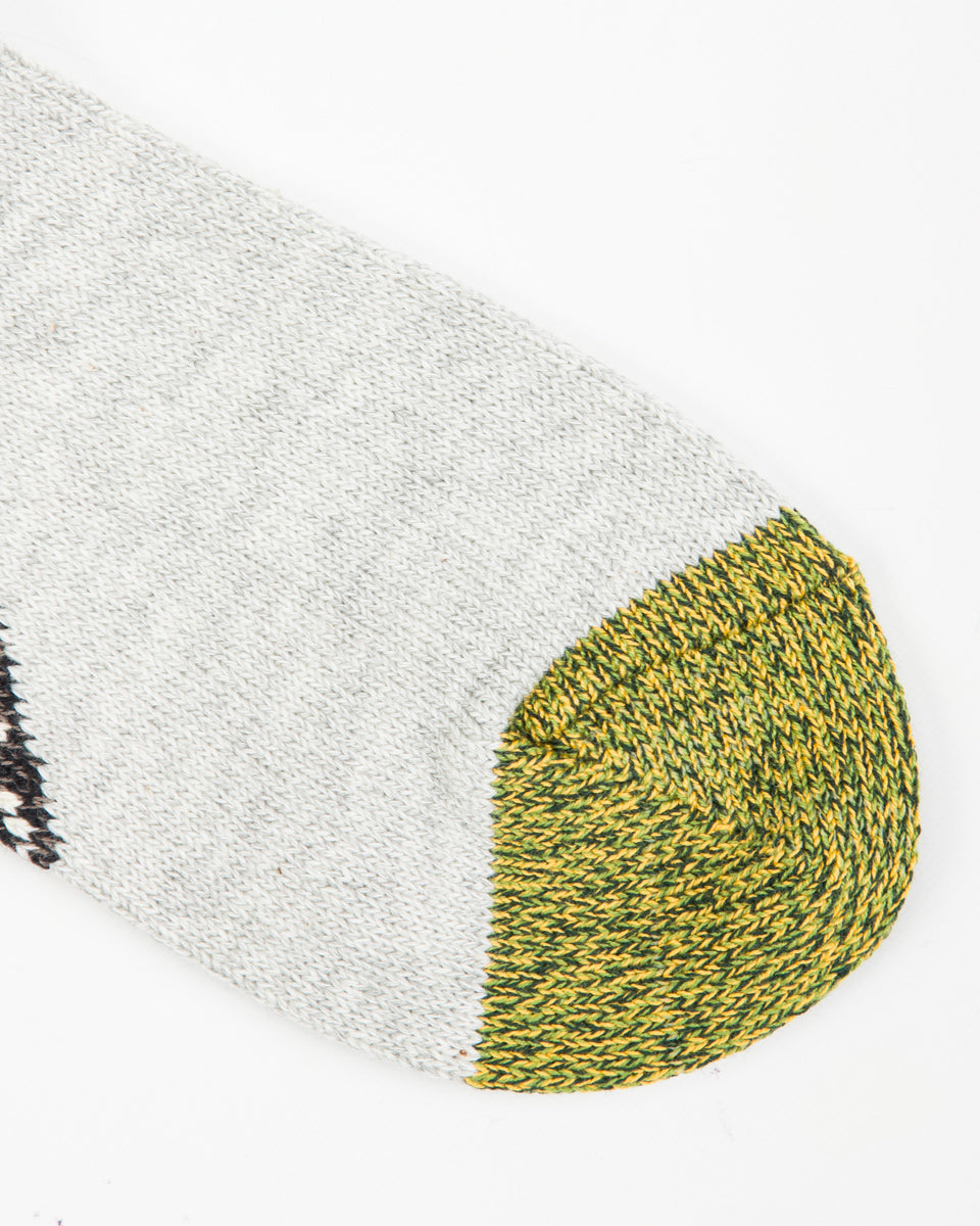 Kapital 96 Yarns Heel Paisley Bandana Socks - Black - Standard & Strange