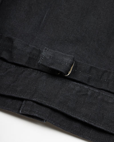 Black Sign 15oz Black Denim Pleats Jacket - Standard & Strange