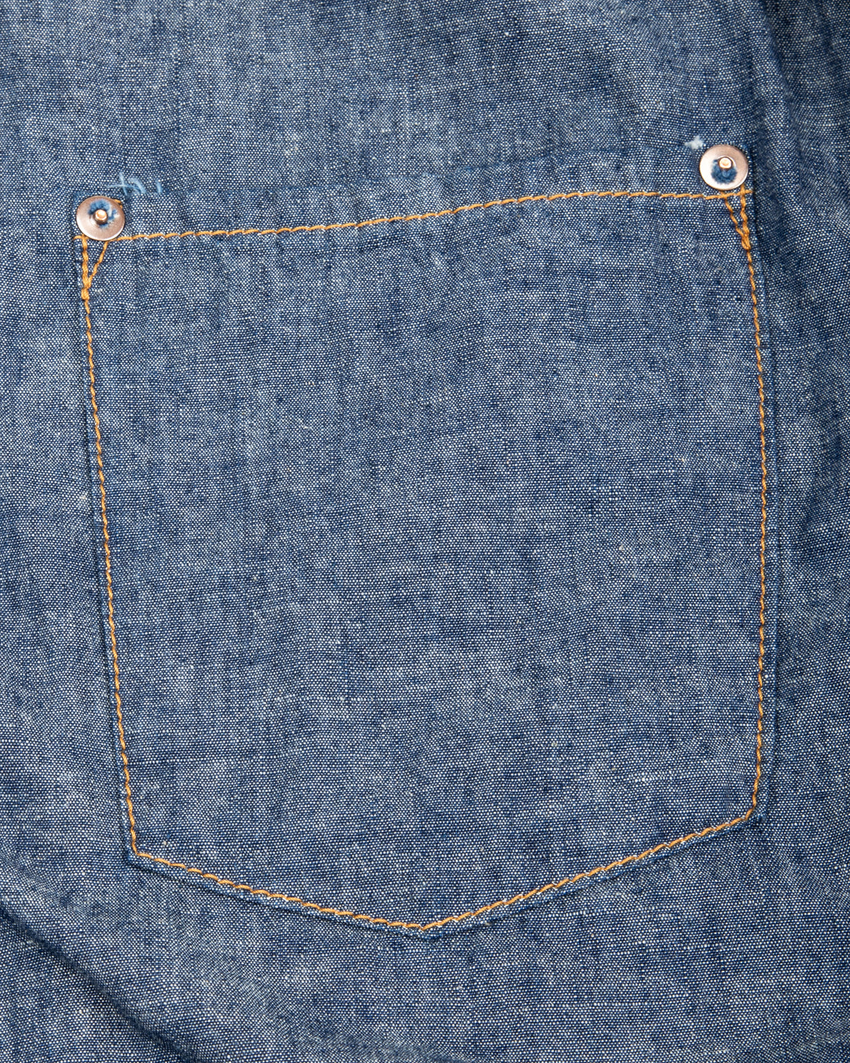 Black Sign 5.5oz Selvage Chambray Pleats Jacket - Indigo Chambray - Standard & Strange